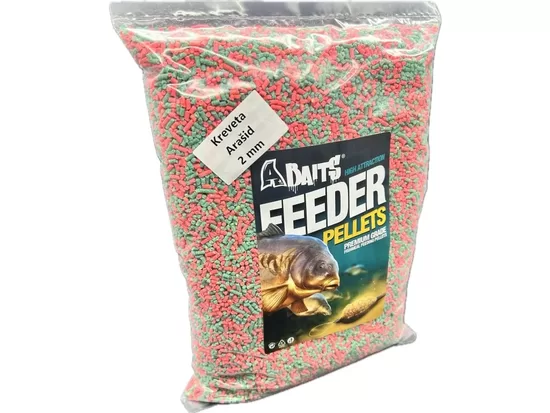 ABAITS - FLUO Feeder peletky KREVETA ARAŠÍD 2mm 1kg
